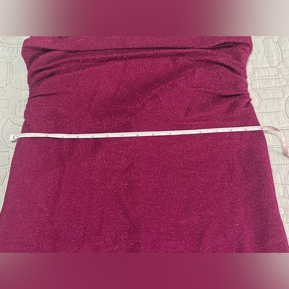 NEW Reformation Breslin Dress Sz XL Sparkle Pink - Picture 7 of 11